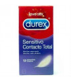 DUREX SENSITIVO CONTACTO TOTAL 12UD