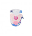 MORDEDOR 2 en 1 GUMMY BIB ROSA 2M+