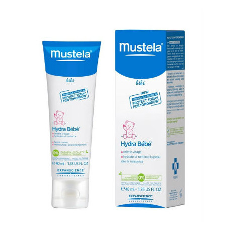 Mustela crema hidratante para la cara de tu bebe